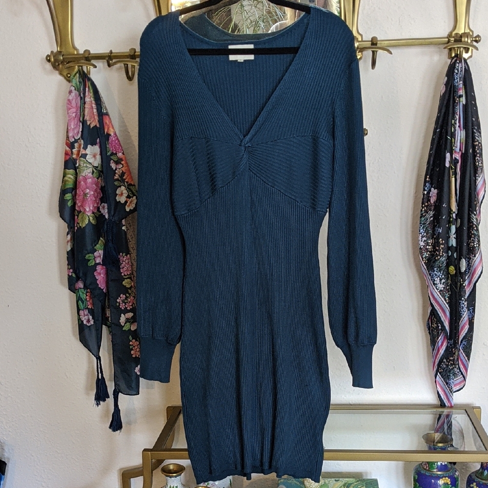Freshman1996 Blue Knit Dress